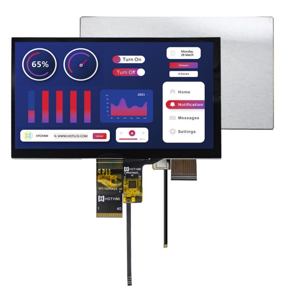 7.0"TFT LCD Display1024x600 LVDS Capacitive touch Optical Binding
