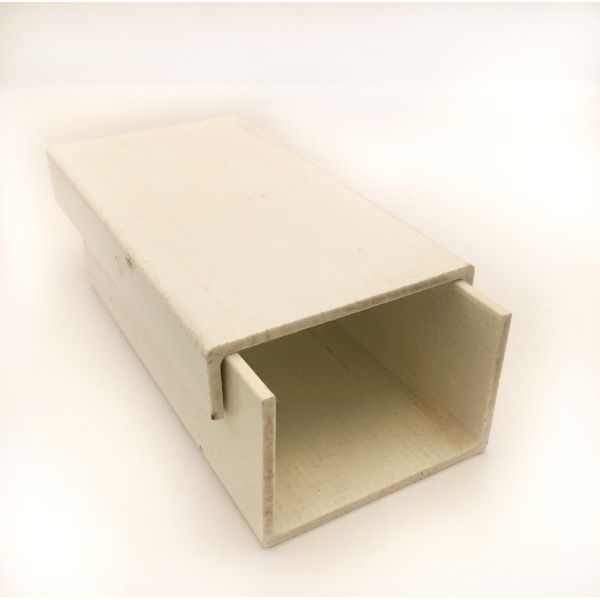 Structures High Strength Fiberglass Flat Tube FRP Plastic Composite Rectangular Pole Length 1m to 11.6m
