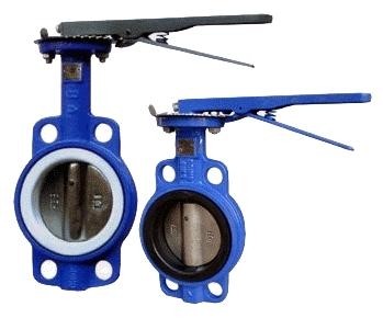 Quality Manual Operated Wafer valve butterfly Ductile Iron GGG40 Body for sale
