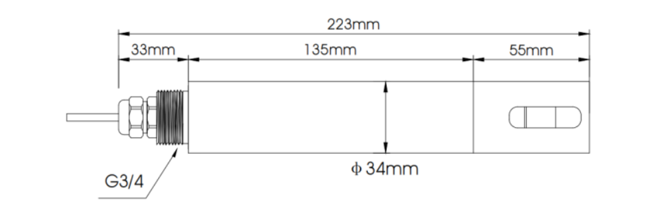 Economic RS485 Digital Optical Fluorescence Dissolved Oxygen Sensor DO Probe