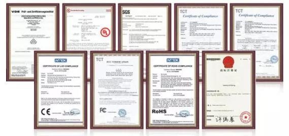 Shenzhen Tengshengda ELECTRIC CO., LTD. Certifications