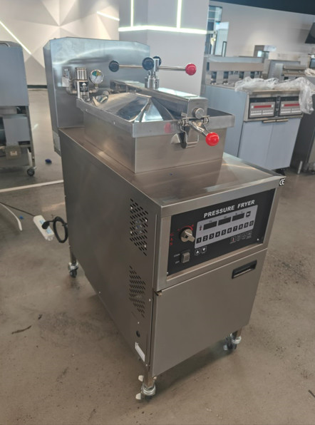 25D Compute Panel Without Filtration Gas & Electric Heating Chicken Pressure Fryer