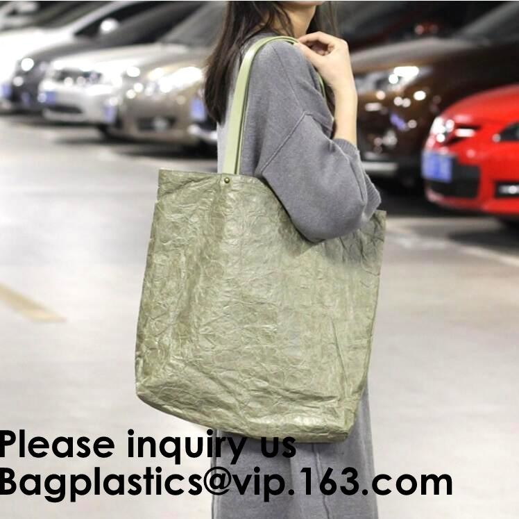Eco Friendly Reusable Waterproof Tyvek Passport Holder Packing Cubes Toiletry kit Backpack Tote Bag Travel Accessories