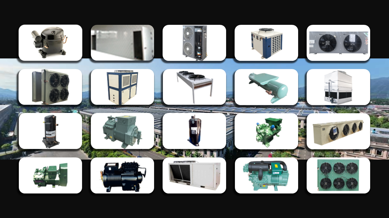 Industrial Fin And Tube Air Cooler Condenser with 0.2mm Fin Thickness and Dryer Included