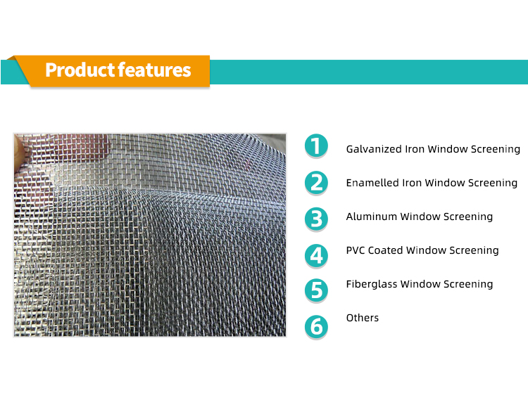 Proper Price Top Quality Factory quality direct woven net, used for window screen to prevent animal damage