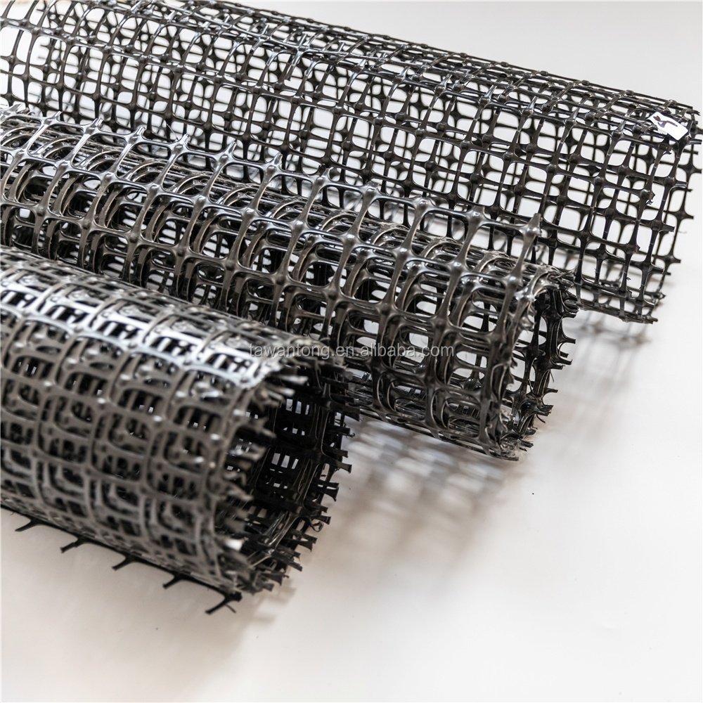 Slope Reinforcement with 40kn/M Biaxial Bidirectional Polypropylene PP Plastic Geogrid