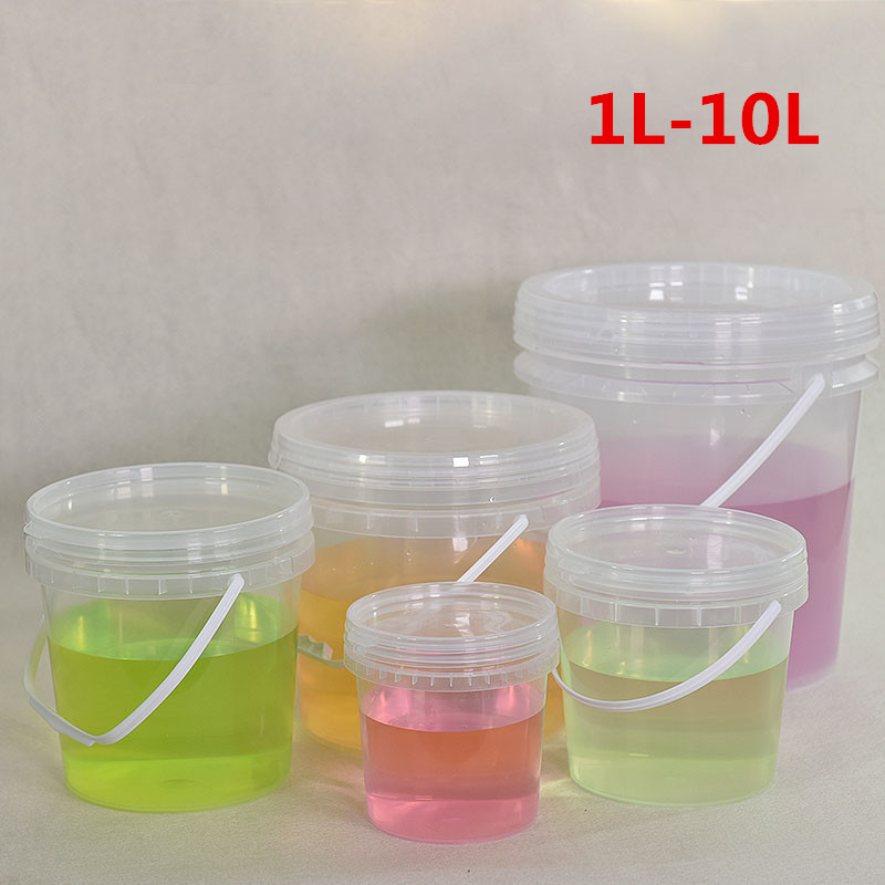 Accessories With Lid Eco Friendly White Plastic Food Storage Bucket with Airtight Lids