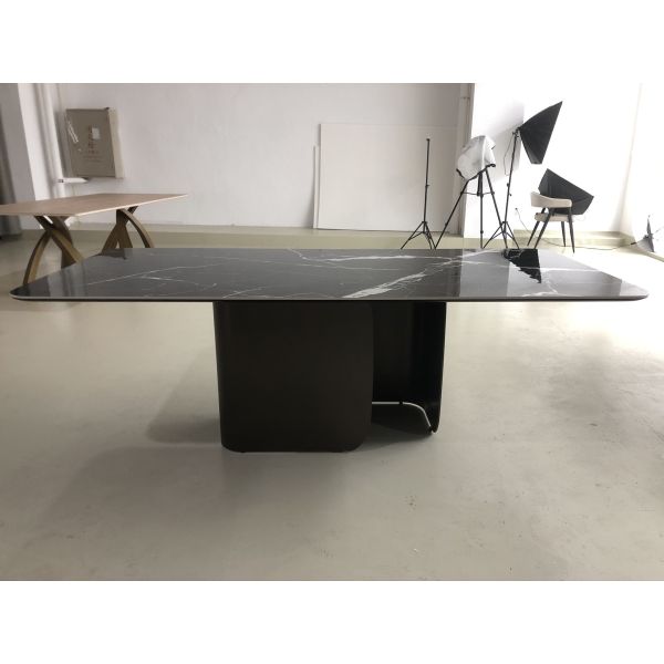 OEM ODM Modern Ceramic Sintered Stone Dining Table Long Square Italian Marble Top Dining Table