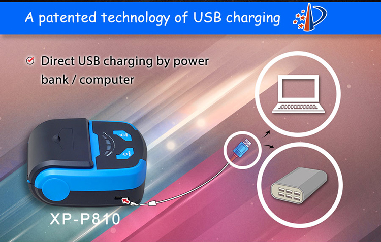 80mm Thermal Receipt Printer P810 With USB+Blue-Tooth Interafce