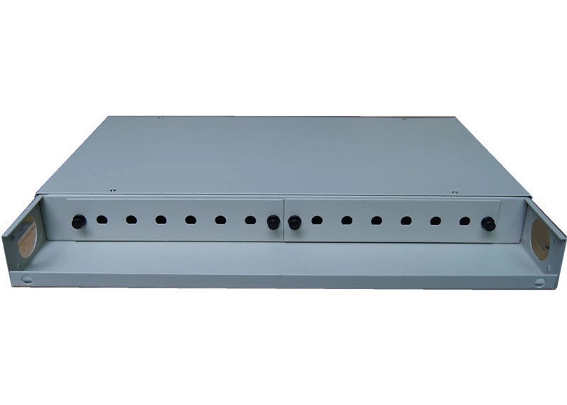 Rack Mounted ODF Fiber Termination Fixed 2U 48 Core Fiber Optic Termination Box