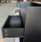 Wood 4' Ledge Counter Display Cabinet With Drawers Scratch Resistant