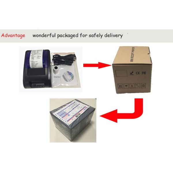 Portable 90mm/sec 58mm Bluetooth Thermal Printer Carav Handheld Pos Printer