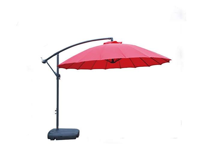 Fiberglass Ribs Outdoor Hanging Umbrella For Garden Furniture Courtyard Cantilever Patio