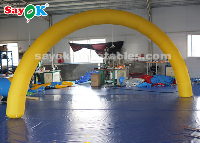 Inflatable Entrance Arch Yellow 6*3m Inflatable Arch With Air Blower For Event Advertisement