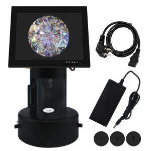 China 8 LCD Screen Jewelry Making Microscope 5-50mm Lens Focal Length on sale