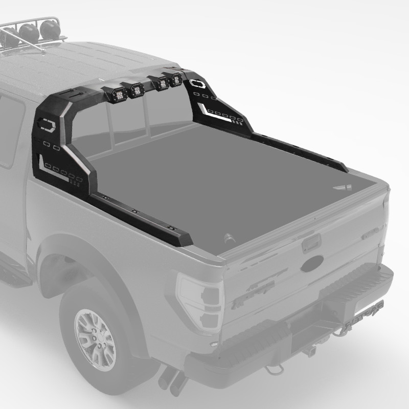 4x4 Pick Up Ford Ranger Black Roll Bar Stainless Steel Hand Polishing