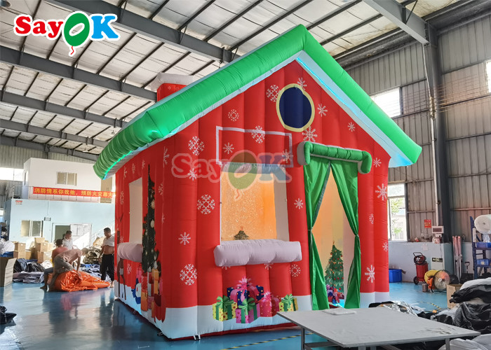 Oxford Cloth Giant Inflatable Christmas House Outdoor Camping Tent House