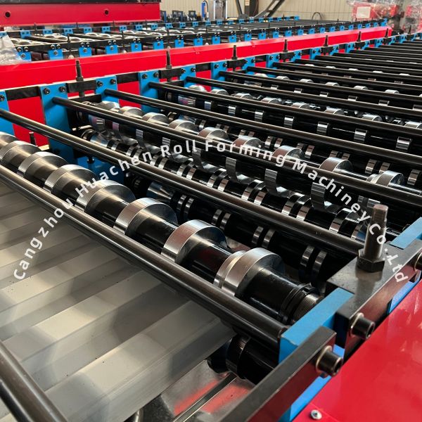 Double Layer Roll Forming Machine with 15m/min Speed, 1250mm Width, and Chain Drive for Metal Roofing