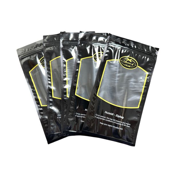 Customizable Moisture-Retaining Cigar Flat Seal Bag with 69% Humidity Retention Eco-Friendly 3-Side Seal Made of CPP Plastic