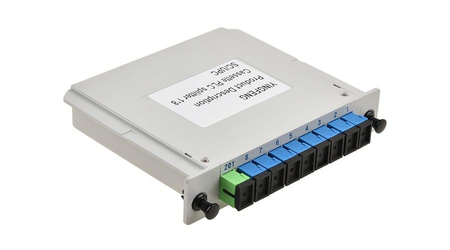 SC 1×8 PLC Optical Splitter Small Size With SC/UPC Interface Type
