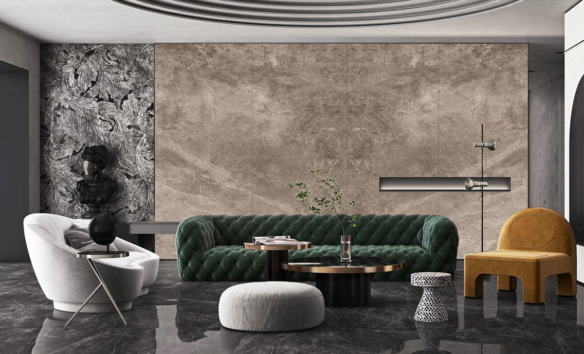 Modern Design 2300*960mm Stone Plastic Composite Wall Panel for Interior and Furniture