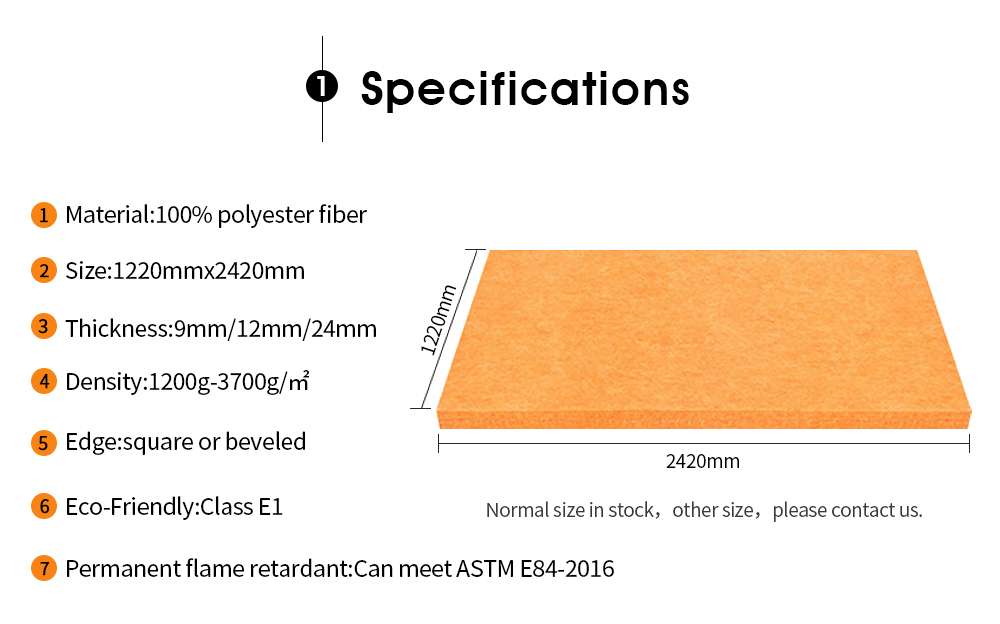 Polyester Fiber Sound Absorbing Panel Wall Sound Insulation Material Recording Studio Piano Room Flame Retardant