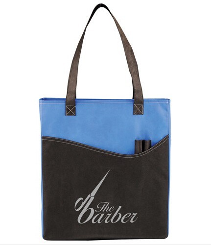Convention Recycling Non Woven Gift Bags With Logo Pocket Foldable Business Branded