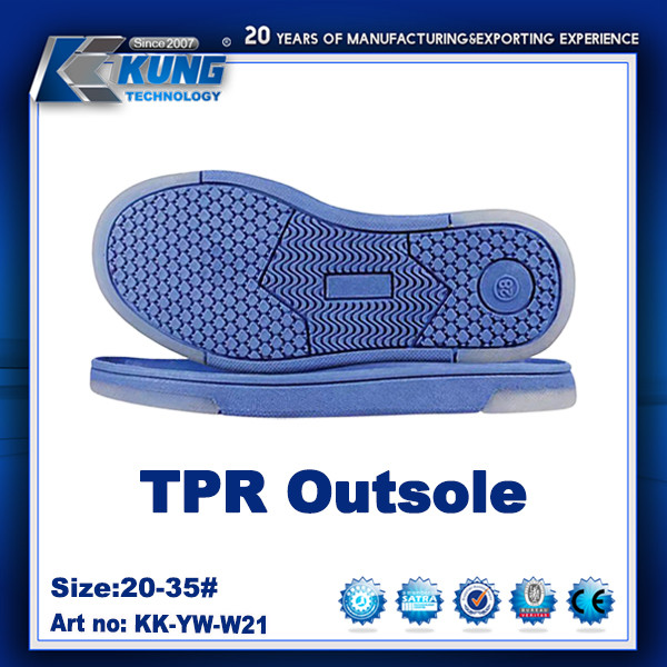 Flat Thick Rubber EVA Outer Sole Lightweight Abrasion Resistant