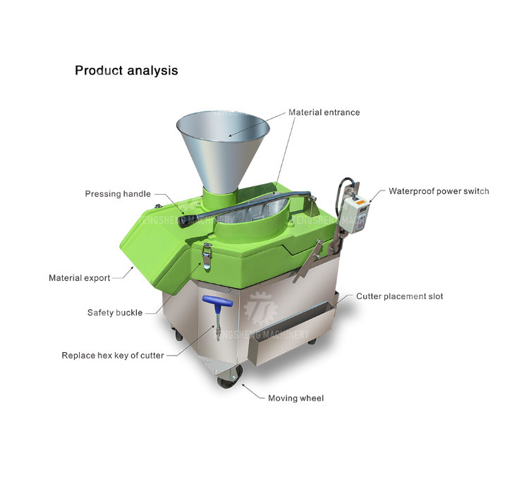 1000KG/H 80KG Multi-function vegetable cutting machine apple dragon fruit slice machine vertical lemon slicer