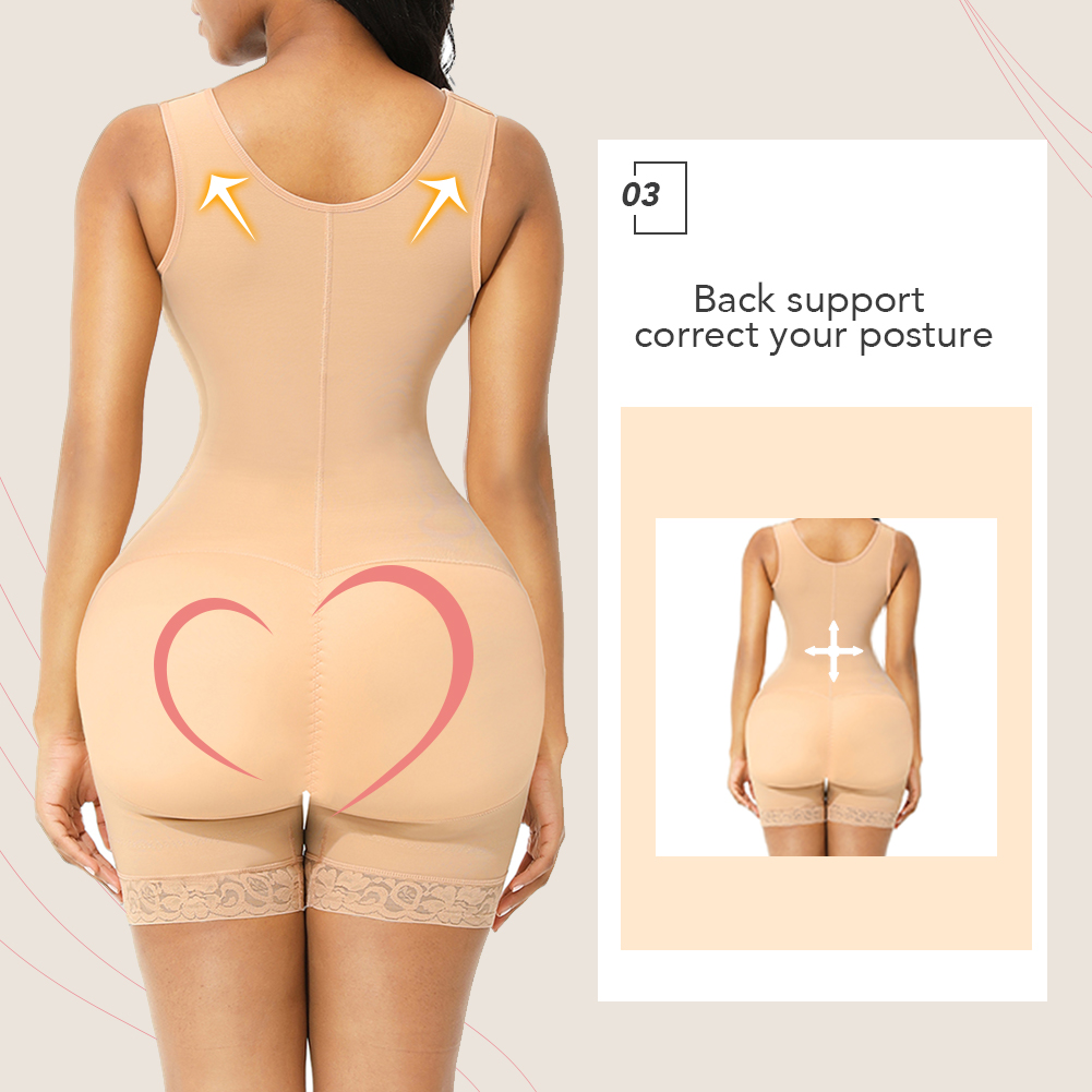 3D Embroidery Colombian Reductive Girdles Latex Full Body Shaper Waist Trainer Corset