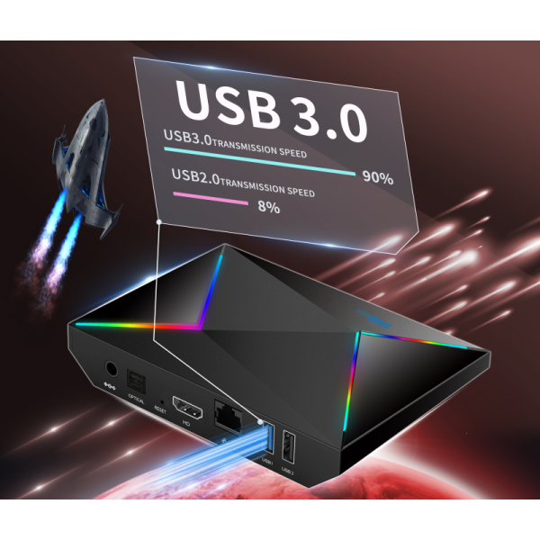 R69 Plus Android TV Box, 4K UHD Smart Entertainment System, Supports Popular Streaming Apps, Dual WiFi Home Media Player