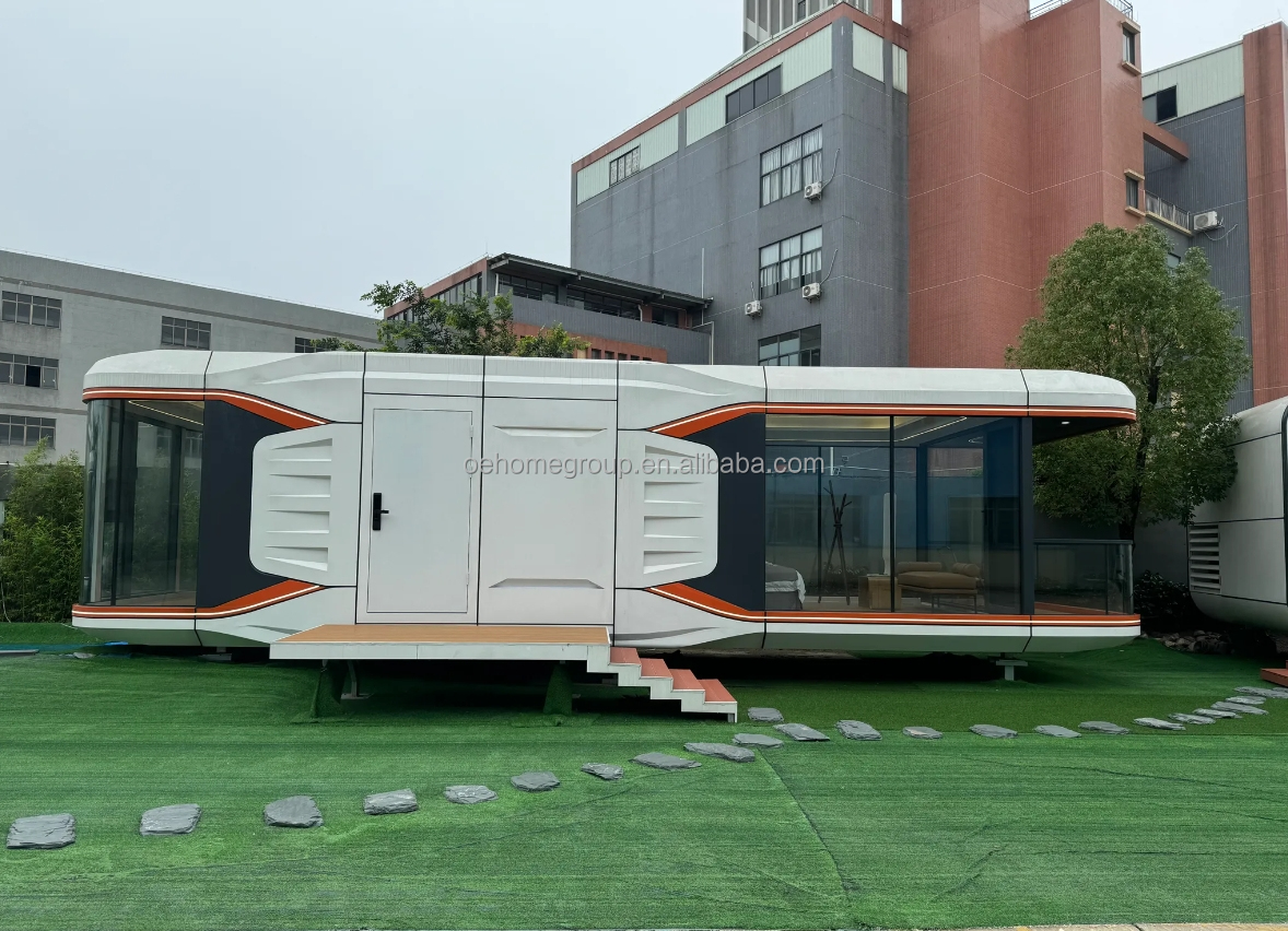 Spain Hotel Space Capsule House 5 Star Steel Buildings Space Capsule Container Houses Commercial House Space Capsule