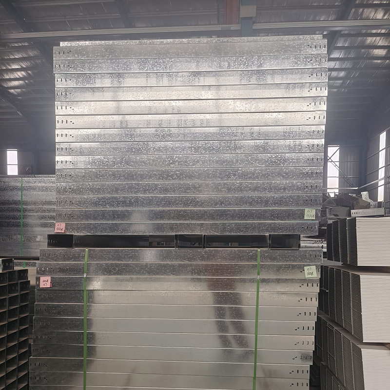 Wire Mesh Cable Tray Hot Dip Galvanized 30-500mm Side Rail Wall Floor Mounted Perforated Cable Management