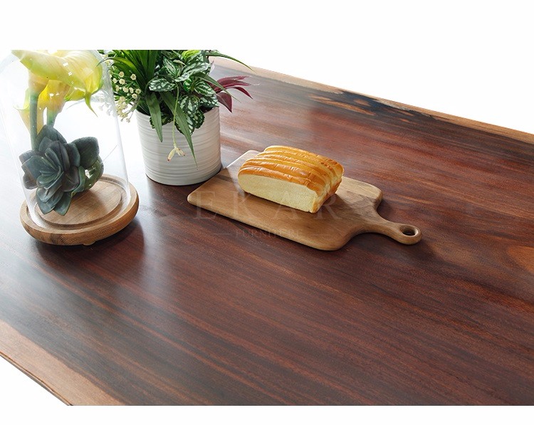 Northern European 6 Seater Solid Wood Dining Table Designs FL-T063