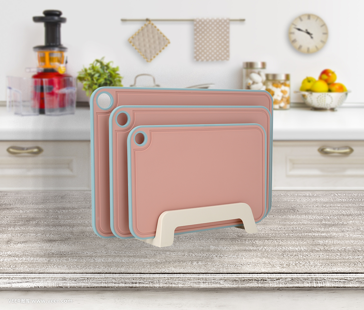 Multipurpose 3 Piece Set Indexed Cutting Boards with Grooves BPA Free Non Slip Black