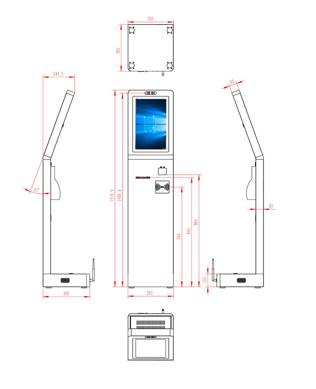 Windows Interactive Self-Service Ordering Kiosk for Retail Environments