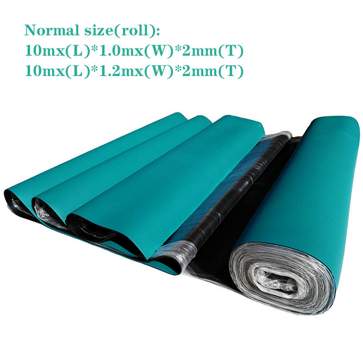 Green Blue Black Grey ESD Rubber Mat Anti Static For Workplace Table / Floor