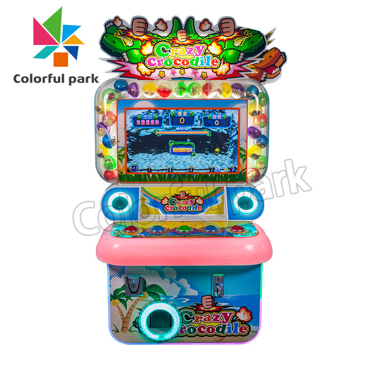 Crazy Crocodile Game Ticket Arcade Machine 19" Screen For indoor playground,