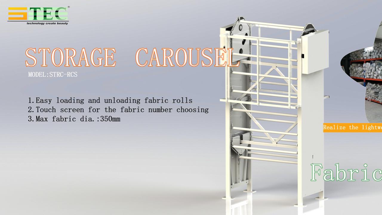 3.2m Blind Inspection Hoist Machine 6kw Industrial Textile Roll Carousel System