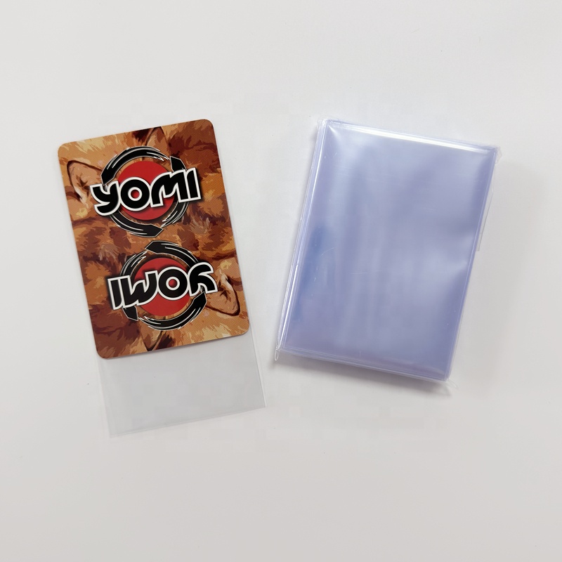 50 / 60 / 100 Pcs Black Card Sleeves Toploaders For Trading Card Sealing Handle Top Open