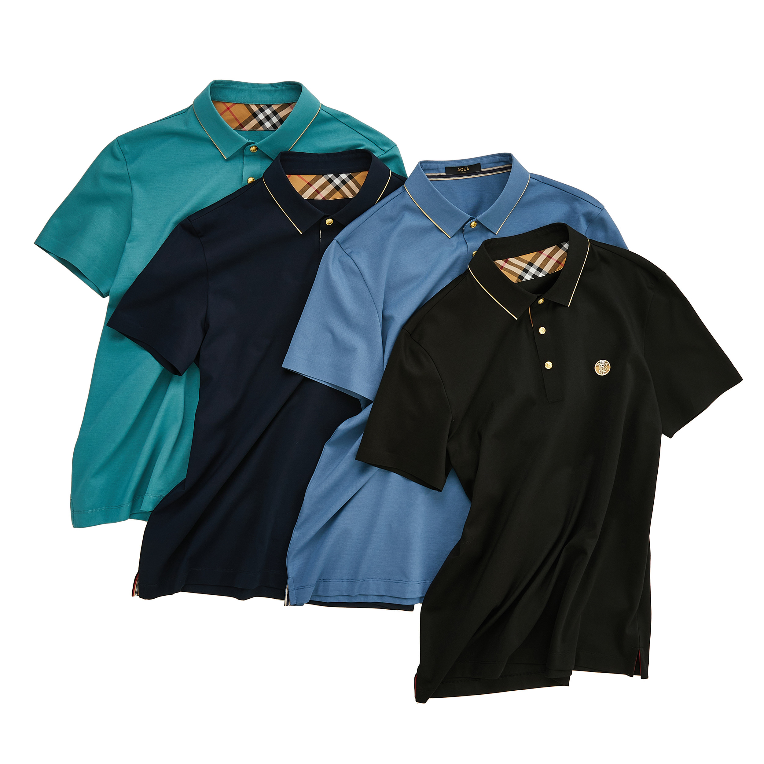 Quality Customized Colors Mens Seamless Polo T Shirts with Anti-wrinkle Fabric and 100% Cotton for sale