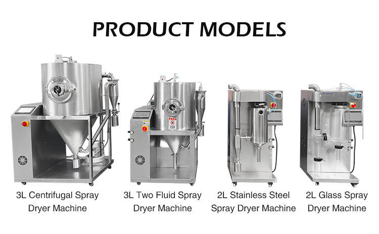 1500ml/H ~2000ml/H Glass Laboratory Spray Dryer for Tomato Milk Coffee Egg Powder Whey