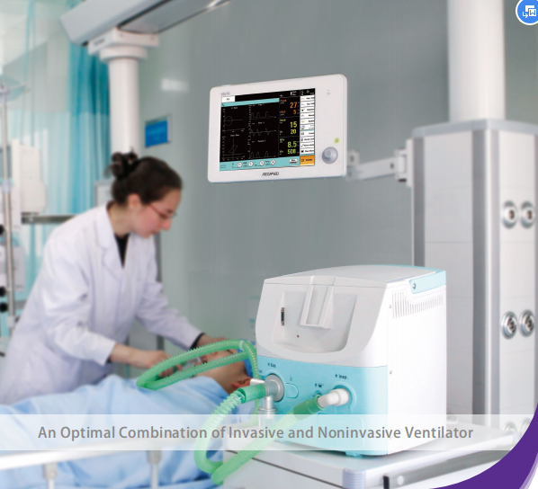 Portable Mechanical Ventilator Machine With Alarming Function CE Certificate