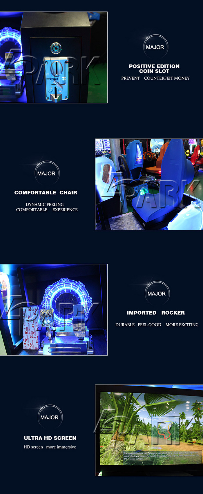 42 Inch Luxury Speed Car Racing Simulator Arcade Game Machine With Vivid Games