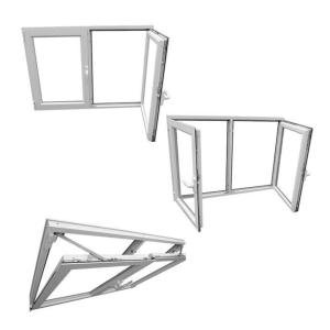 Quality European Style Tilt and Turn UPVC Window Outward Swing for sale