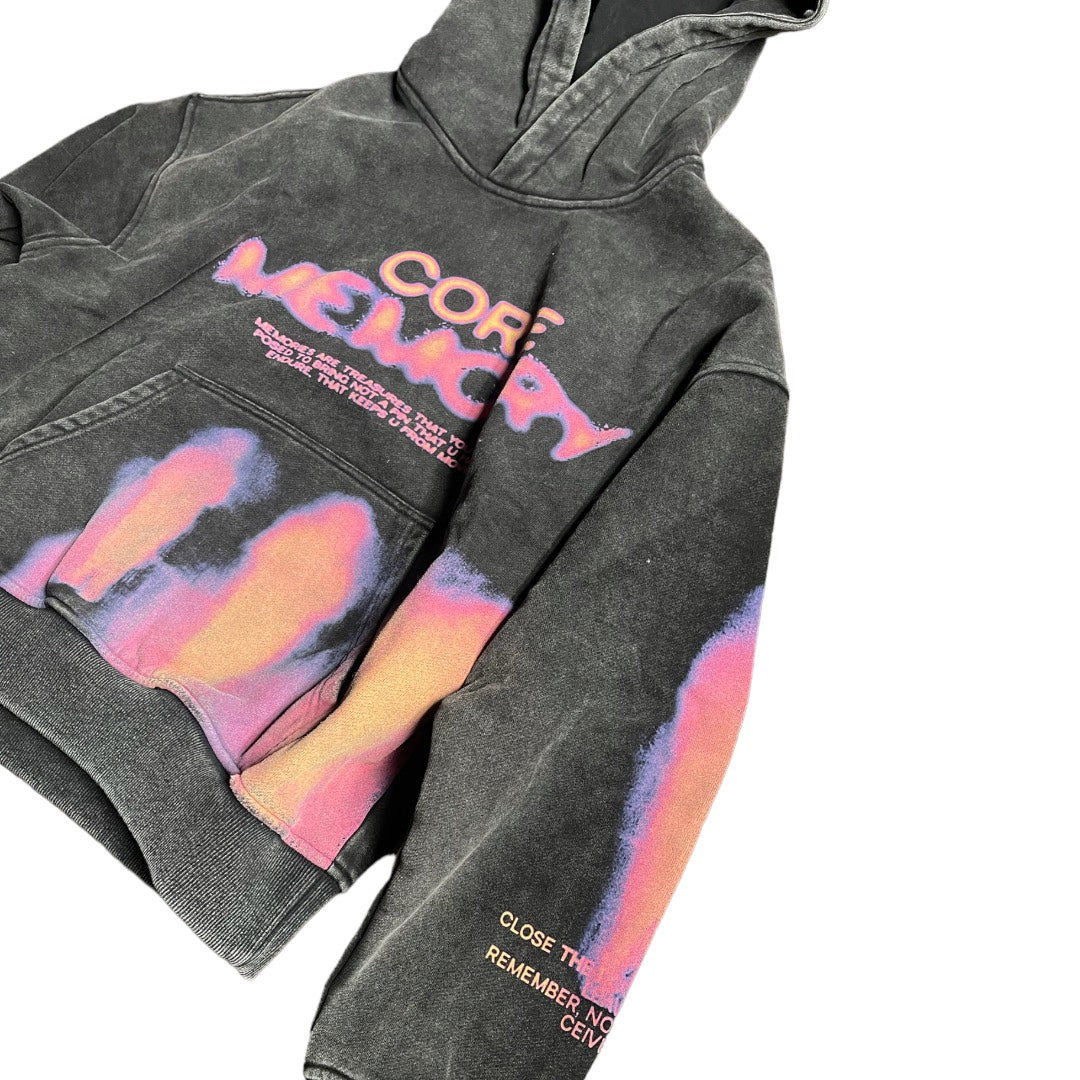 Streetwear 500gsm Grey Sublimation Hoodie DTG Digital Printing Stone Acid Washed Hoodie