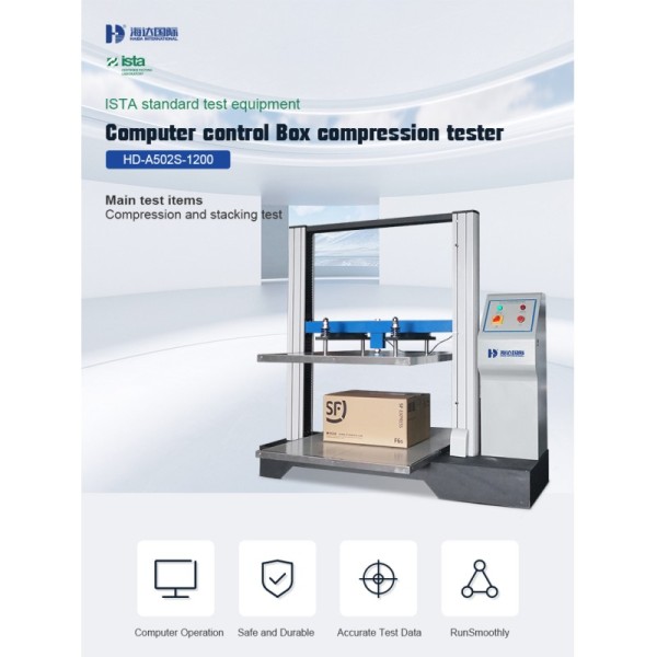 ISTA Compression Test 20kN/2000kg Computer Control High Accuracy Packaging Box Carton Compression Test Machine