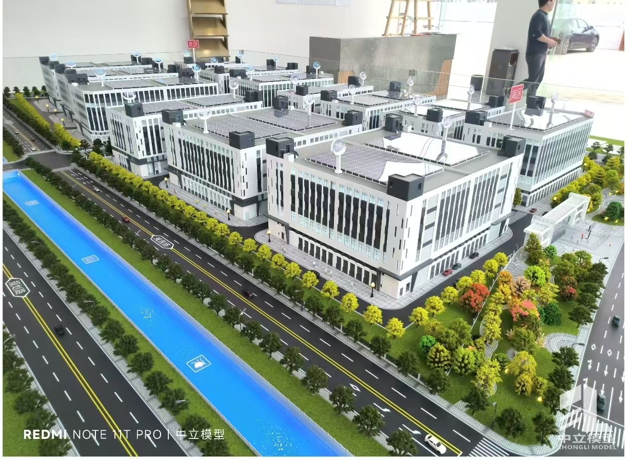 Industrial Building Model 1:120 Building Construction Model For Display Prototypes