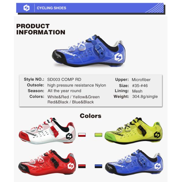 TPU Pretty Mens SPD Cycling Shoes , Mens Road Bike Shoes OEM / ODM Accept