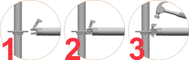 50.8MM Diameter Aluminium Alloy Scaffolding Lightweight For Complex Engineering